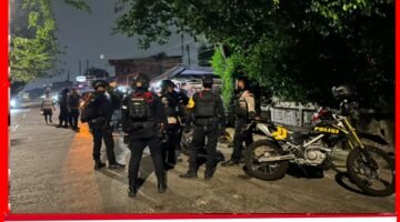 Brimob Metro Jaya Cegah Aksi Tawuran di Pondok Bambu, 9 Celurit Diamankan