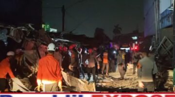 Brimob Polda Metro Jaya Kerahkan Tim SAR dan Gegana Tangani Ledakan Gas di Pasar Cimanggis Ciputat