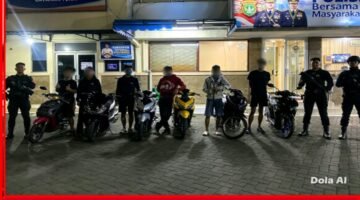 Brimob Polda Metro Jaya Bubarkan Balap Liar di Taman Mini, 6 Pemuda Diamankan