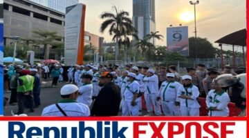DPD Front Persaudaraan Islam DKI Jakarta Gelar Aksi Tolak Promosi Miras dan Konser Andrea Bocelli di JIExpo Kemayoran